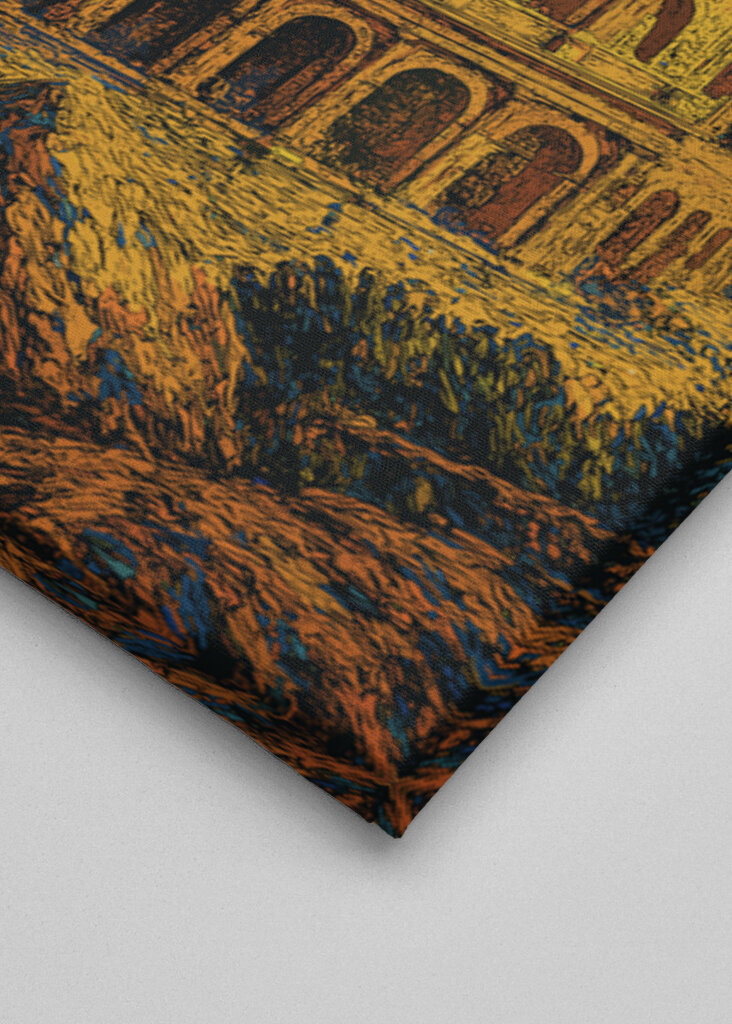 Roma, italia, la noche estrellada