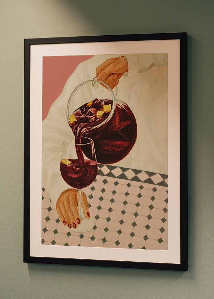 Sangria punaviinillä