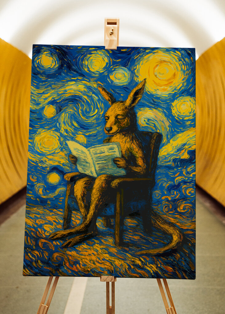 El canguro de ojos estrellados