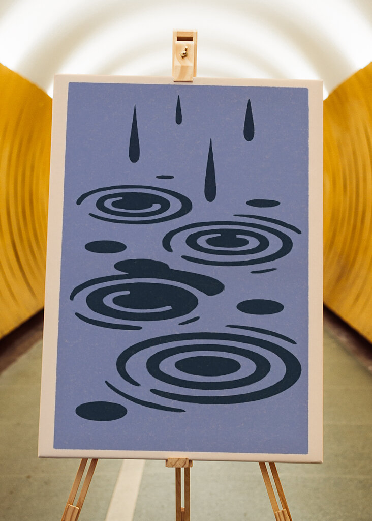 Raindrop Water Ripples