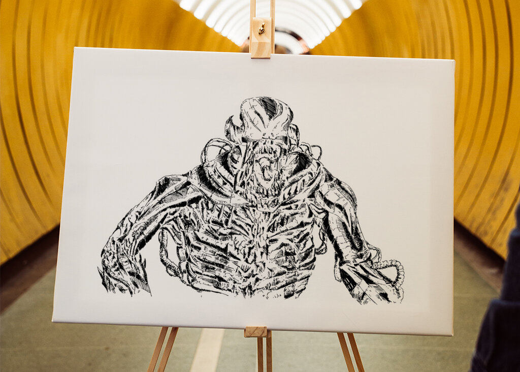 Alien Anatomy Sketch