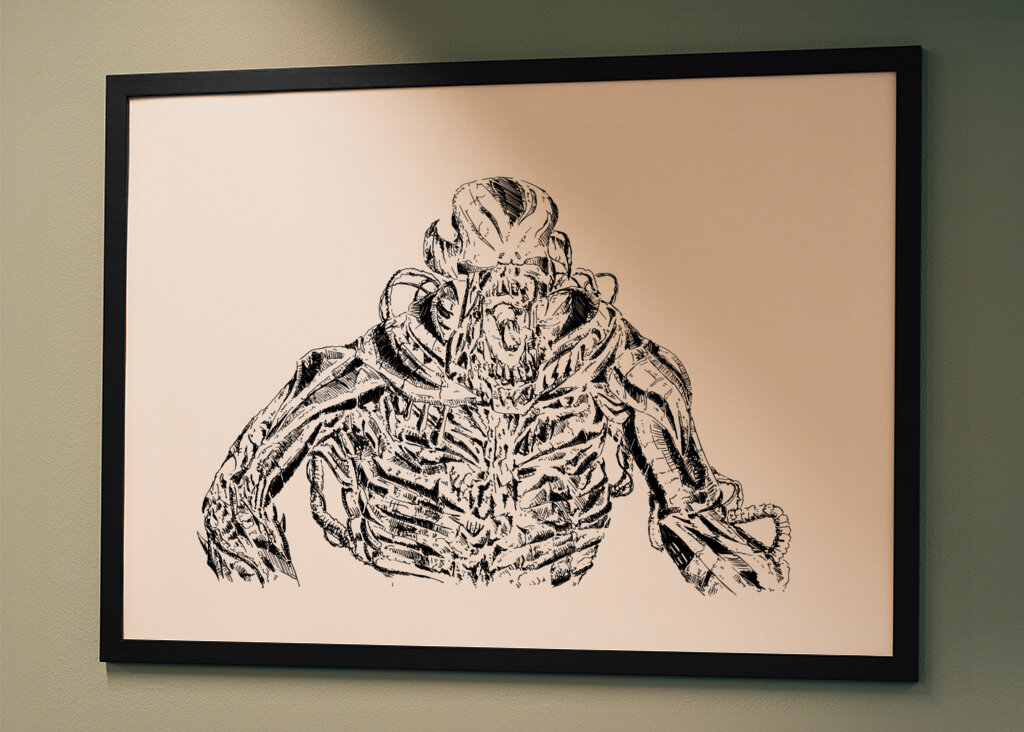 Alien Anatomy Sketch