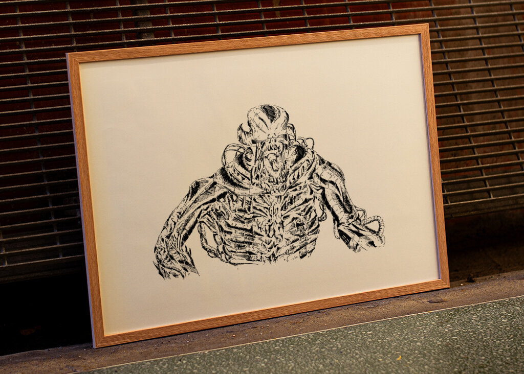 Alien Anatomy Sketch