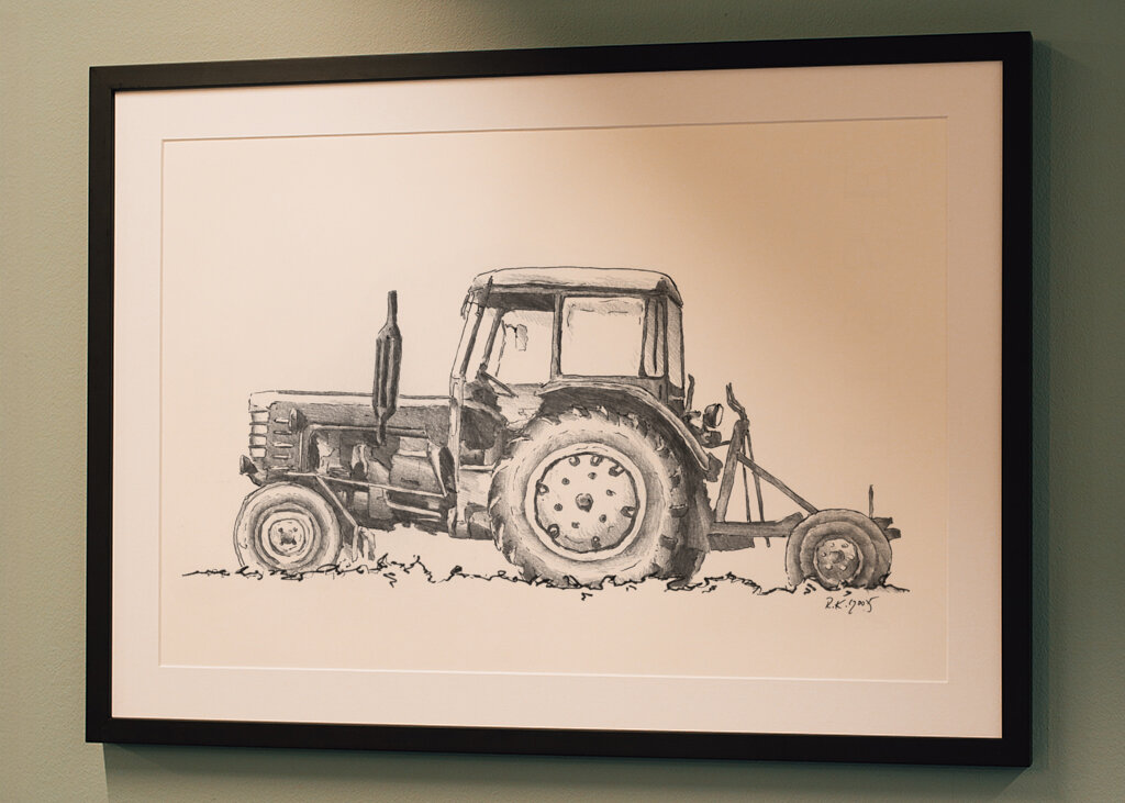 Tractor in Monochrome