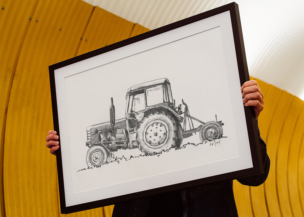 Tractor in Monochrome