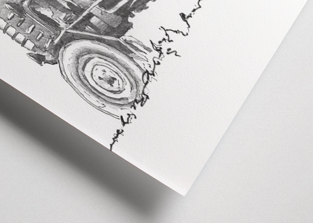 Tractor in Monochrome