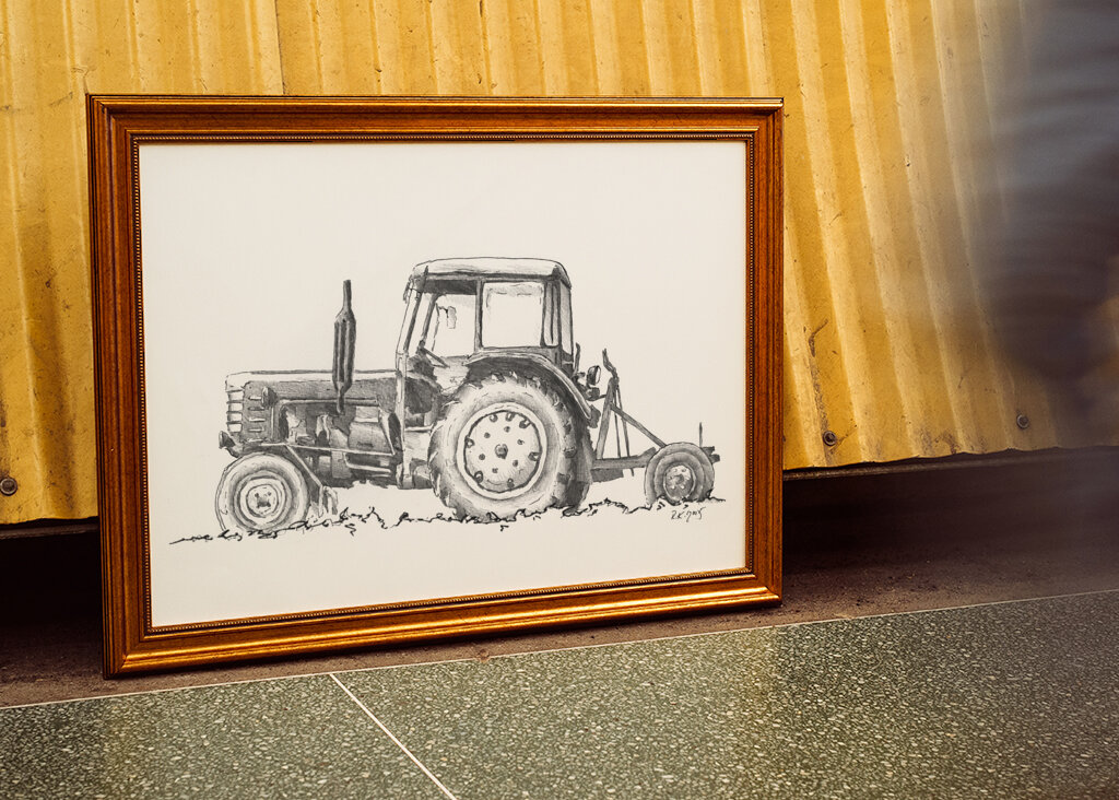 Tractor in Monochrome