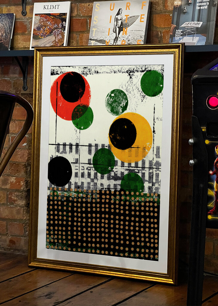 Abstract Artwork With Geometric Composition