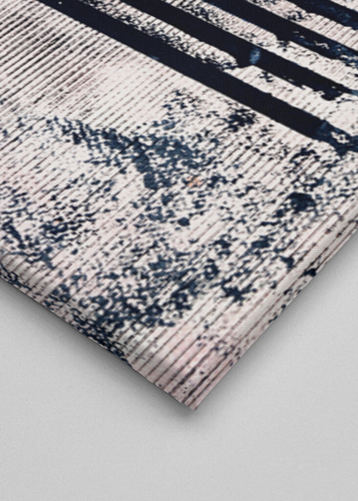 Horizontal Lines in Blue and White with Textured Patterns