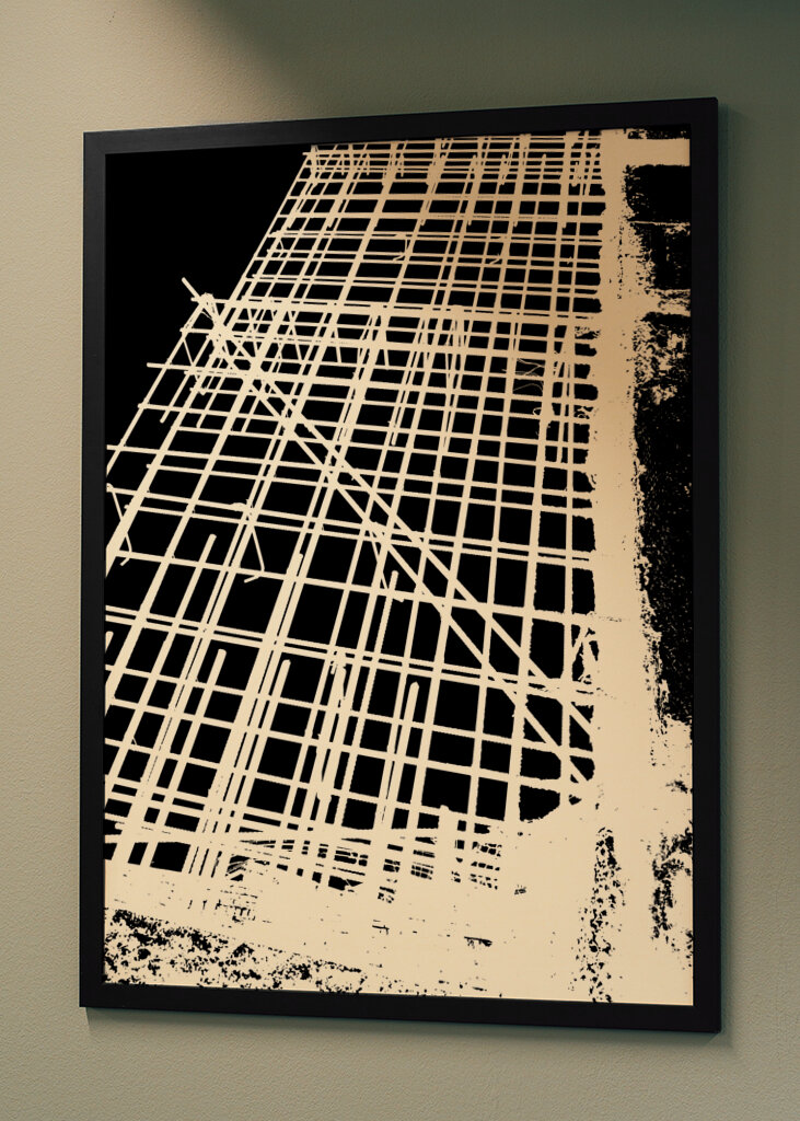 Monochrome Grid Pattern