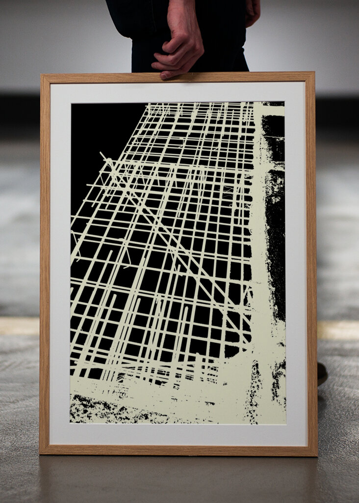 Monochrome Grid Pattern