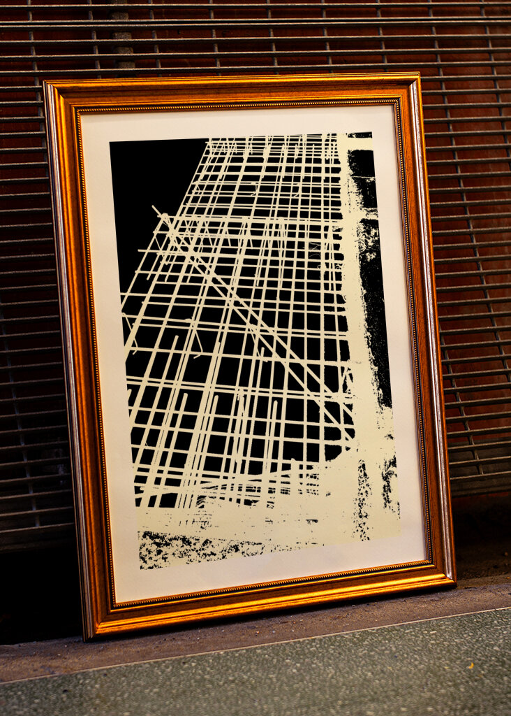 Monochrome Grid Pattern