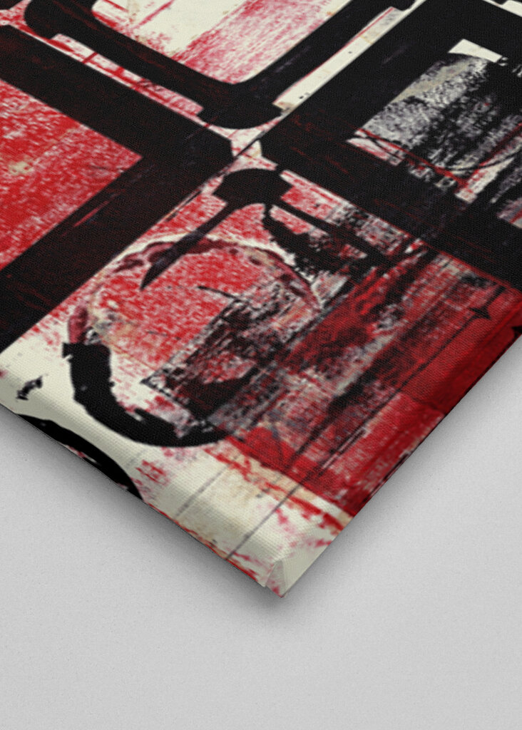 Geometric Shapes with a Red Circle