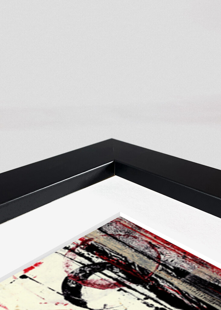 Geometric Shapes with a Red Circle