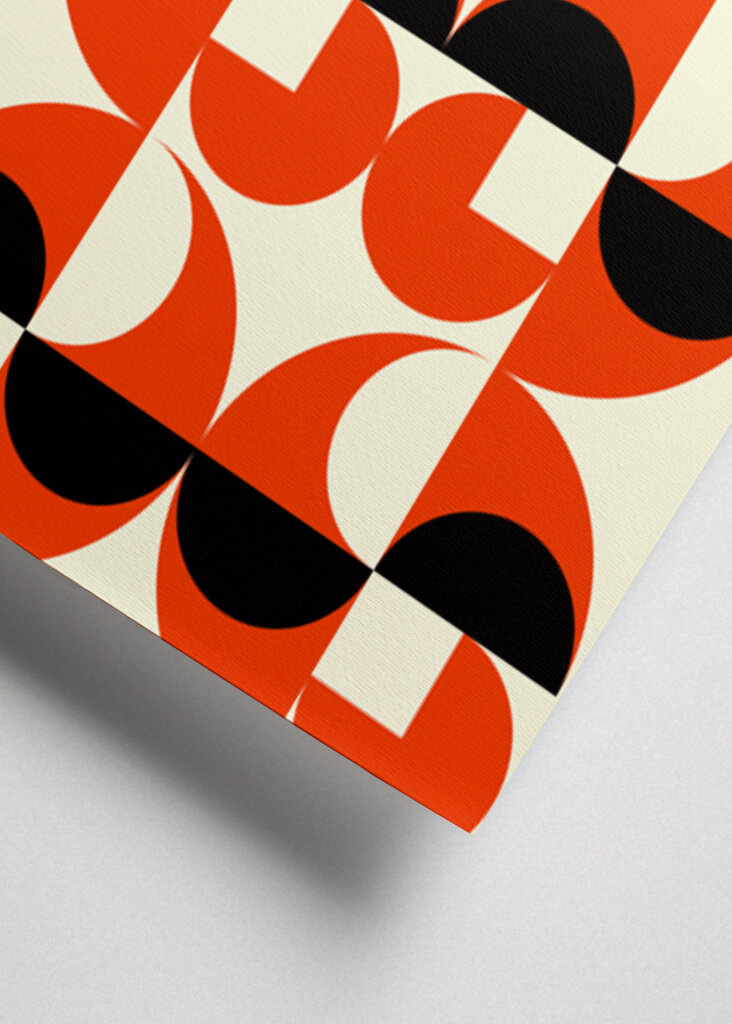 Geometric Abstract Design with a Repetitive Pattern