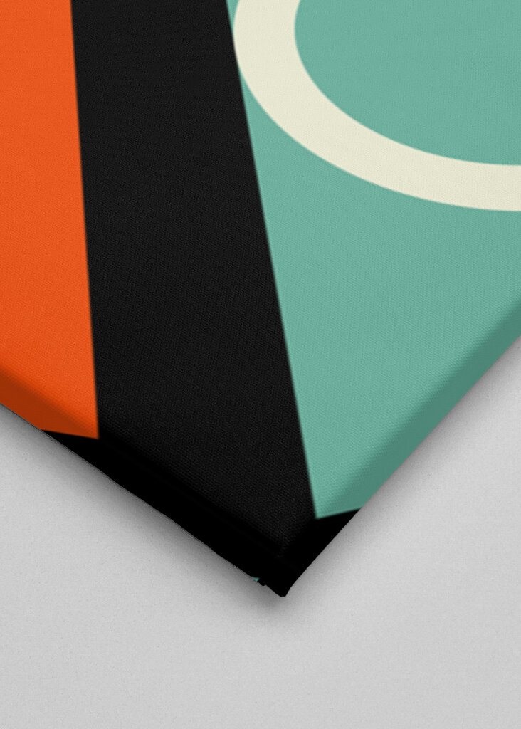 Geometric Abstraction with Bold Colors and Shape