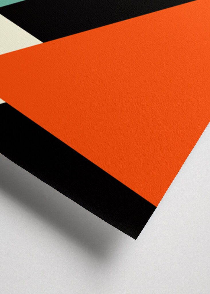 Geometric Abstraction with Bold Colors and Shape