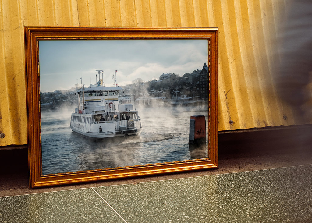 Djurgårdsfärjan i vintertid