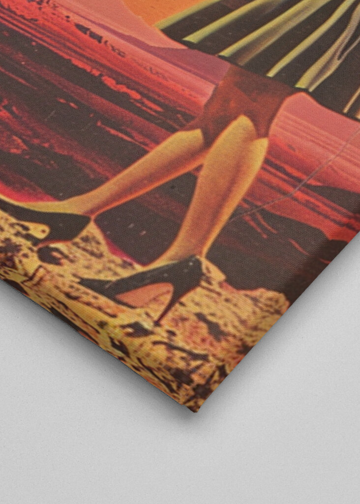 Retro-futuristic Scene With A Woman