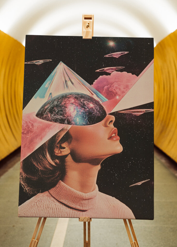 A Woman with Cosmic Elements