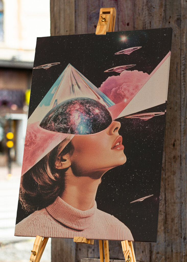 A Woman with Cosmic Elements