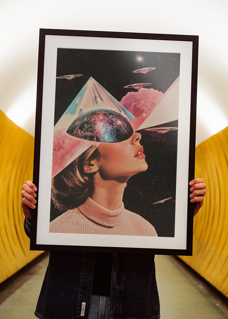 A Woman with Cosmic Elements