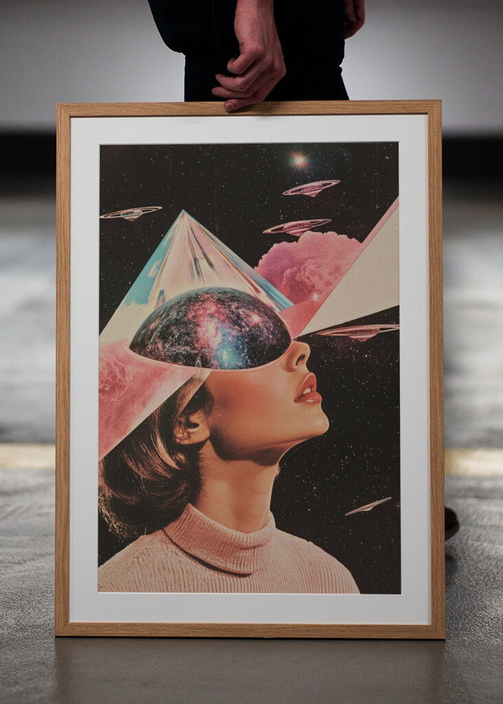 A Woman with Cosmic Elements