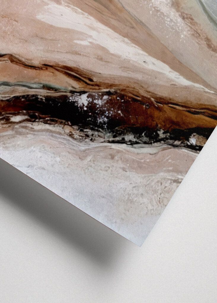 Flowing Patterns In Earth Tones And Green Hues