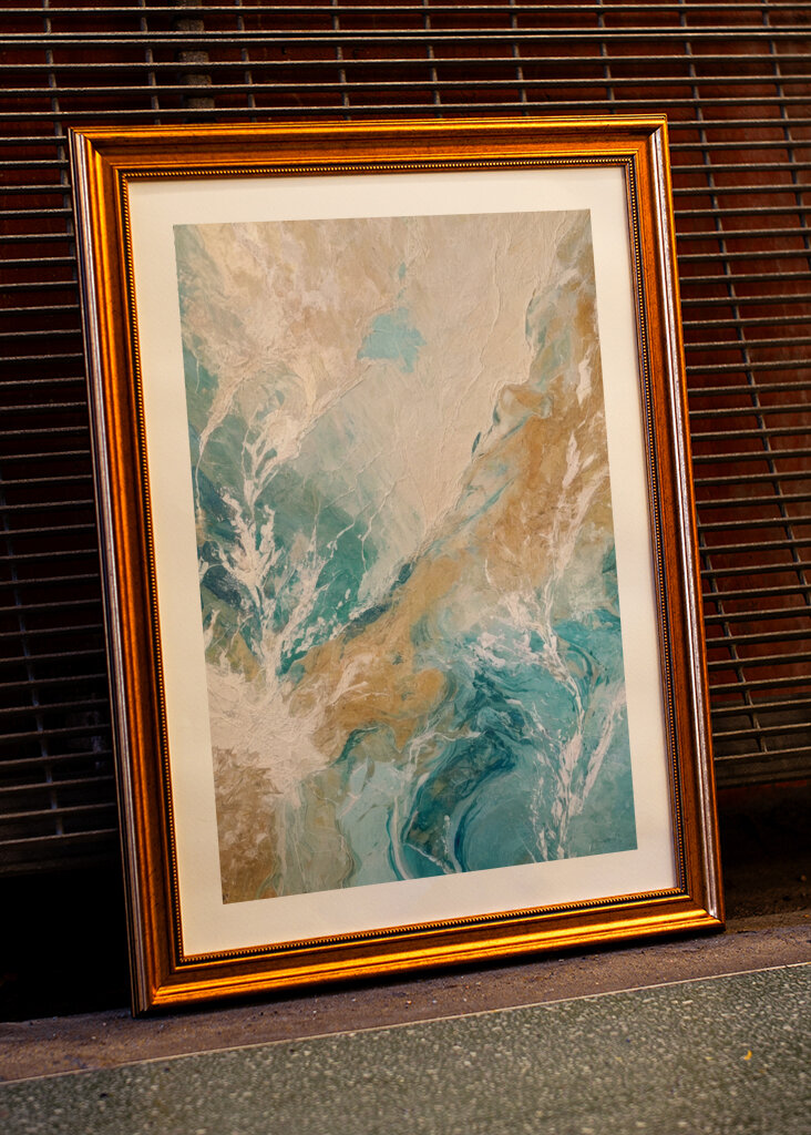 Organic Patterns In Turquoise