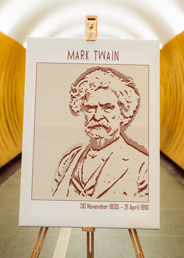 Line Art Minimalist – Mark Twain