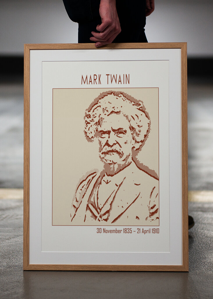 Line Art Minimalist – Mark Twain