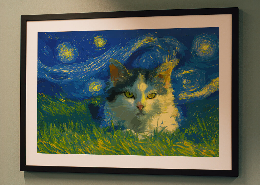 Starry Night Cat