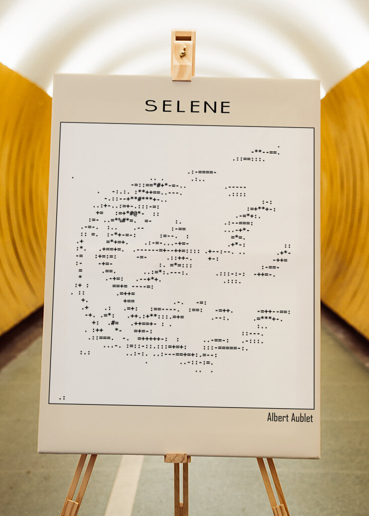 Selene – Albert Aublet (1880) – Ascii Art