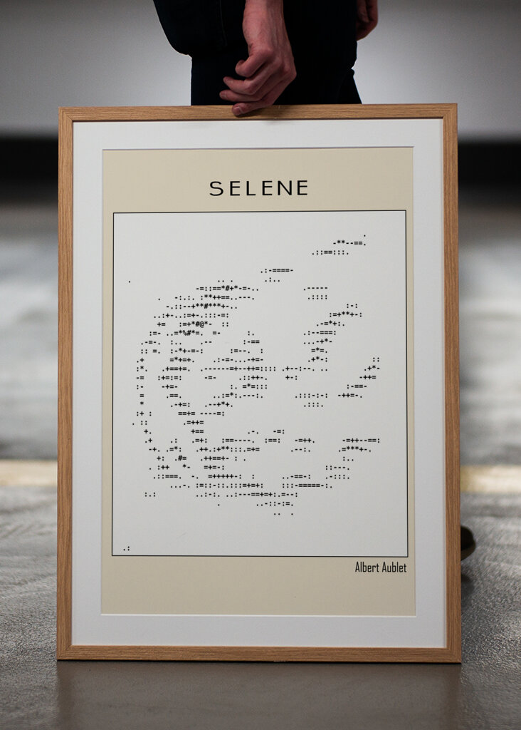 Selene – Albert Aublet (1880) – Ascii Art