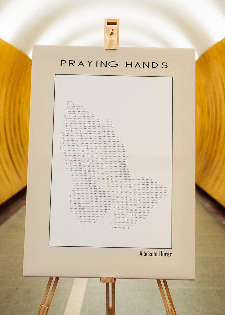 Praying Hands – Albrecht Durer (1508) – Ascii Art