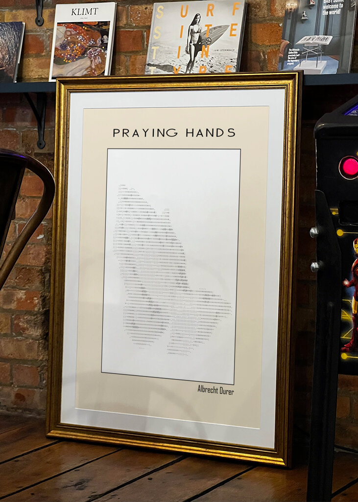 Praying Hands – Albrecht Durer (1508) – Ascii Art