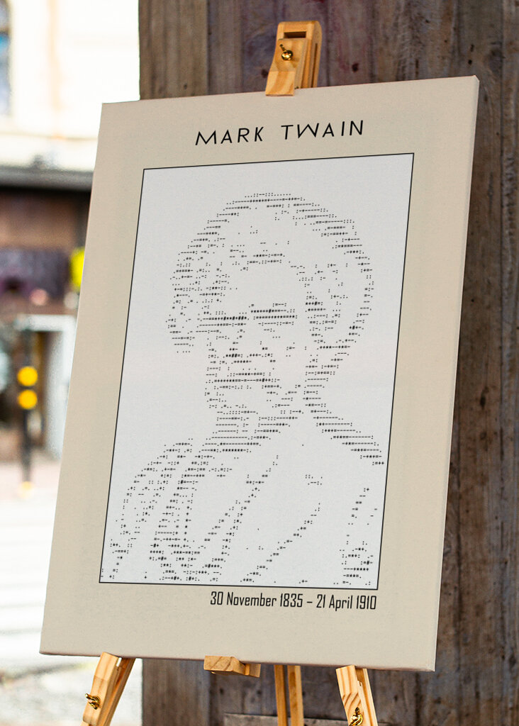 Ascii Art Minimalist – Mark Twain – Ascii Art