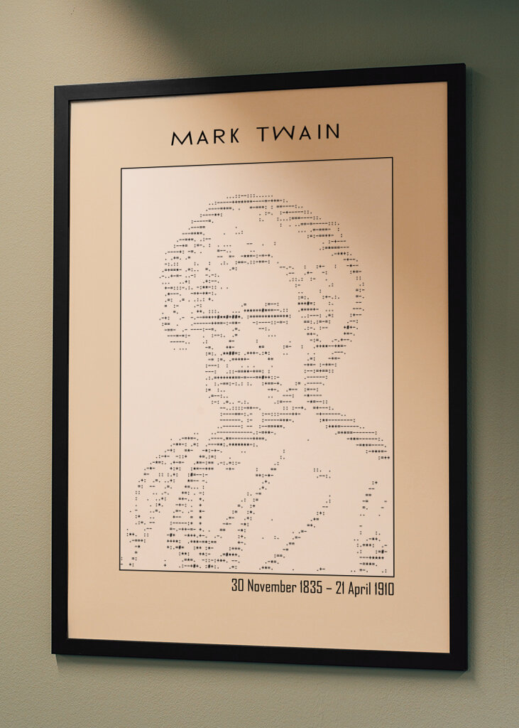 Ascii Art Minimalist – Mark Twain – Ascii Art