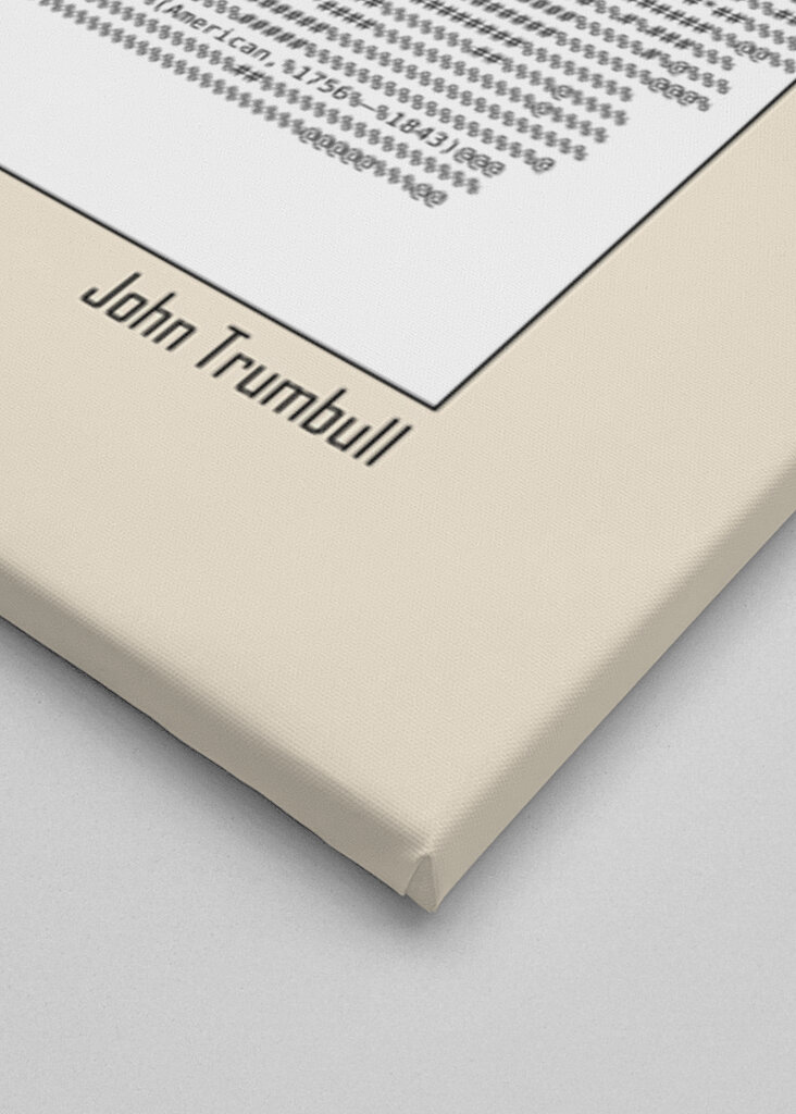 Ascii Art Minimalist – John Adams – John Trumbull (ascii Art)