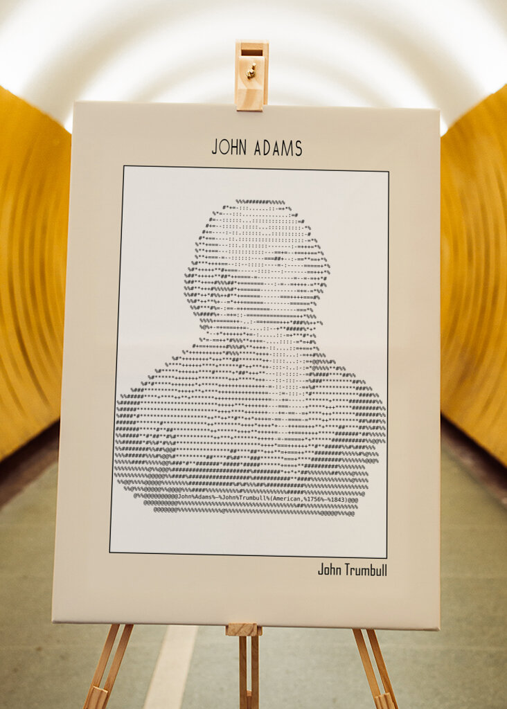 Ascii Art Minimalist – John Adams – John Trumbull (ascii Art)