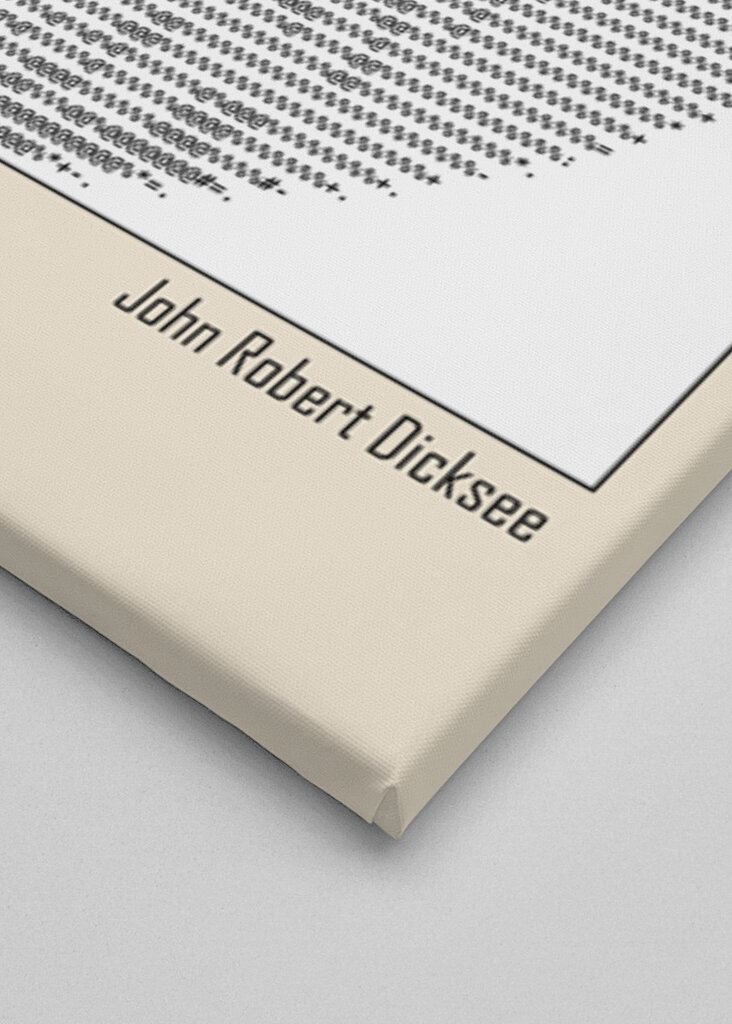 Ascii Art Minimalist – Lady With a Glove – John Robert Dicksee – Classic Painting