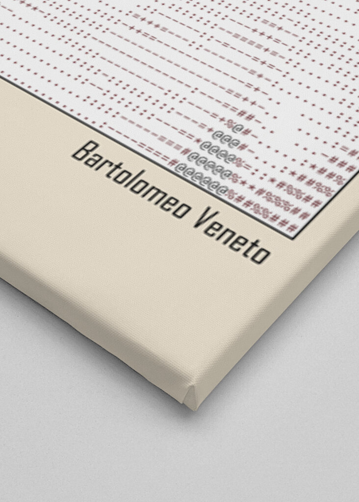 Ascii Art Minimalist – Idealised Portrait of a Young Woman As Flora   Bartolomeo Veneto