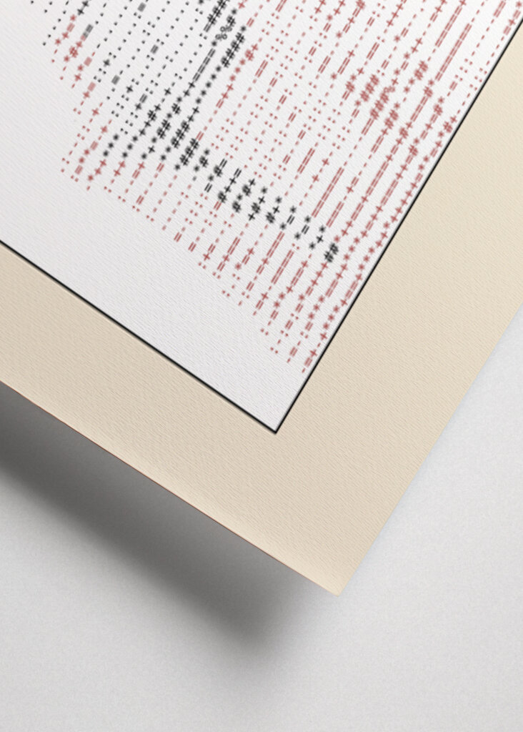 Ascii Art Minimalist – La Belle Ferronnière (portrait of a Lady From the Court of Milan)