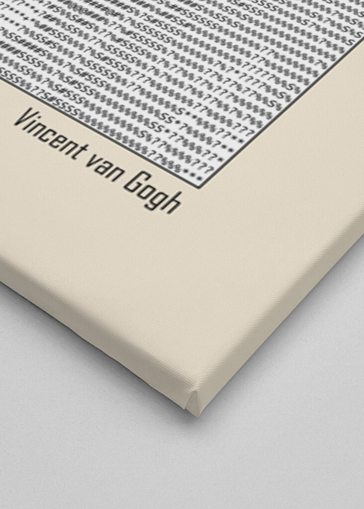 Ascii Art Minimalist – Portrait of an Old Man With Beard – Ascii Art (vincent Van Gogh)