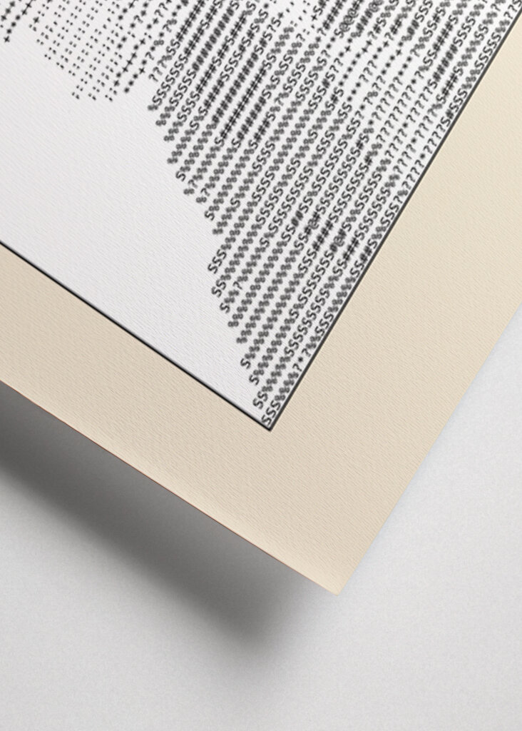 Ascii Art Minimalist – Portrait of an Old Man With Beard – Ascii Art (vincent Van Gogh)