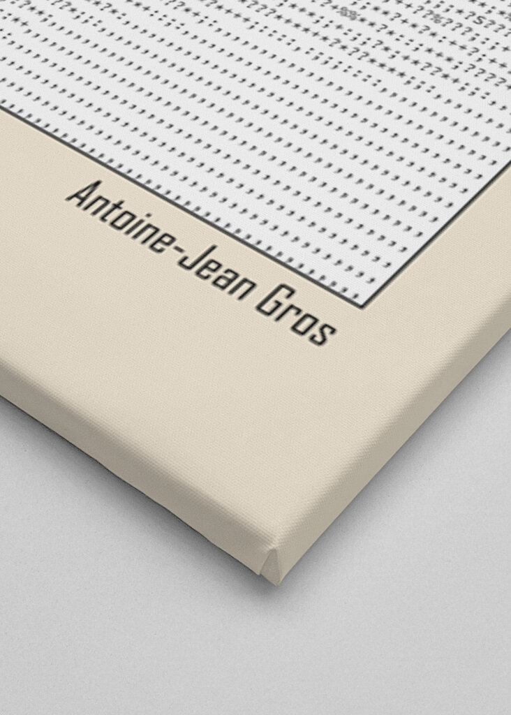 Ascii Art Minimalist – Portrait of Count Honoré De La Riboisière   Antoine Jean Gros