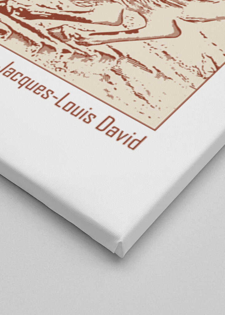 Line Art Minimalist – “Napoleon Crossing the Alps,” – Jacques Louis David