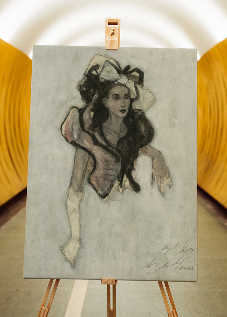 Elegant Woman Portrait with Intricate Dress