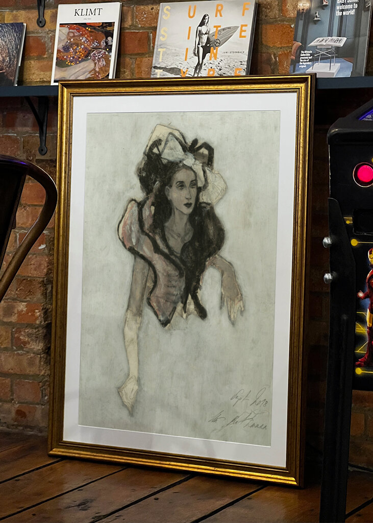 Elegant Woman Portrait with Intricate Dress