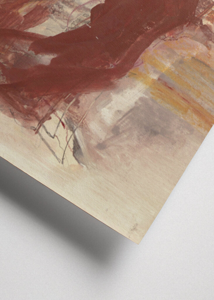 Contemplative Woman In Warm Red Tones